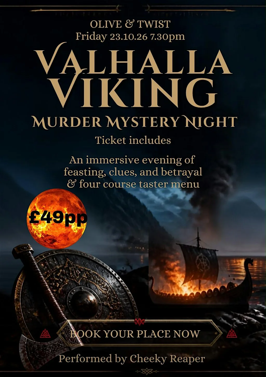 Murder Mystery with evening meal at Olive & Twist - Plymouth City Centre