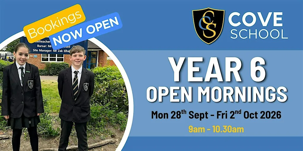 Cove School Open Mornings 2026 at Cove School