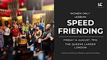 Lesbian Speed Friending – Meet Women in Real Life (8 SPOTS LEFT)