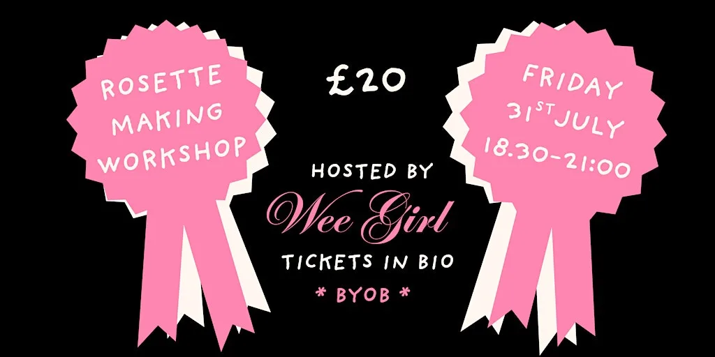 Rosette ribbon making workshop - Hosted by Wee Girl