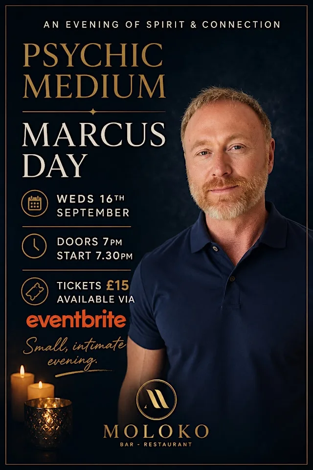 An evening with Psychic medium Marcus Day at The Moloko