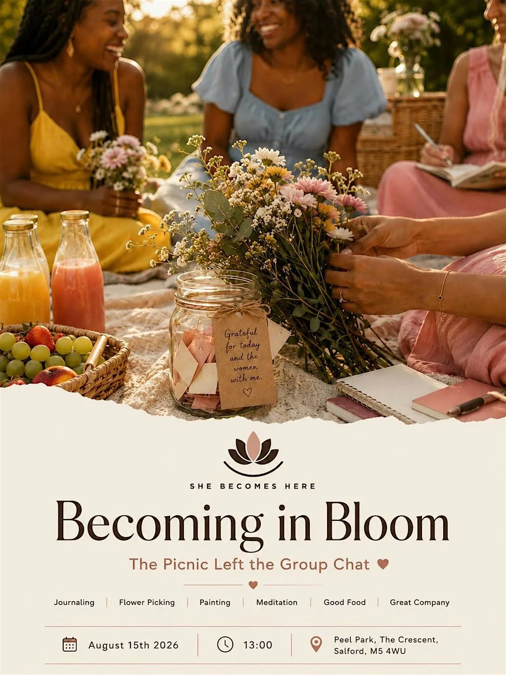 Becoming in Bloom: The Outdoor Wellness Picnic at Peel Park