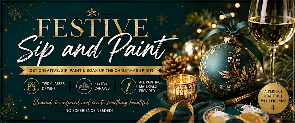 Festive Sip and Paint at Forest Hills Hotel & Country Club