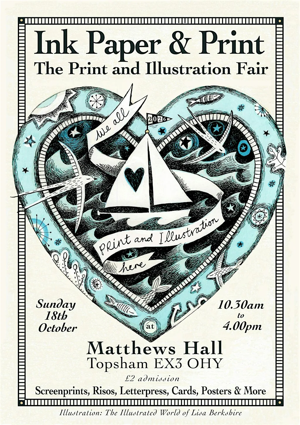 Ink Paper & Print Fair, Matthews Hall, Topsham. Devon