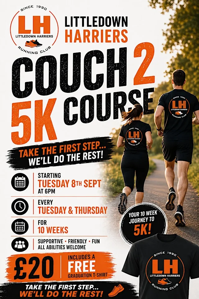 Autumn 2026 Couch to 5k Course - Littledown Harriers at Chaseside