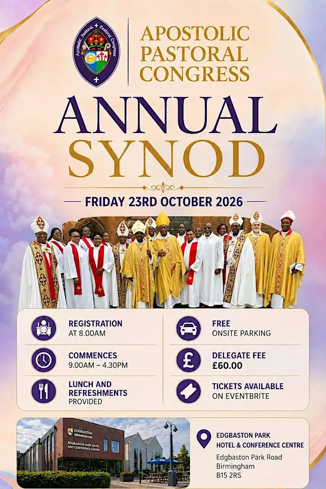 Apostolic Pastoral Congress Annual Synod