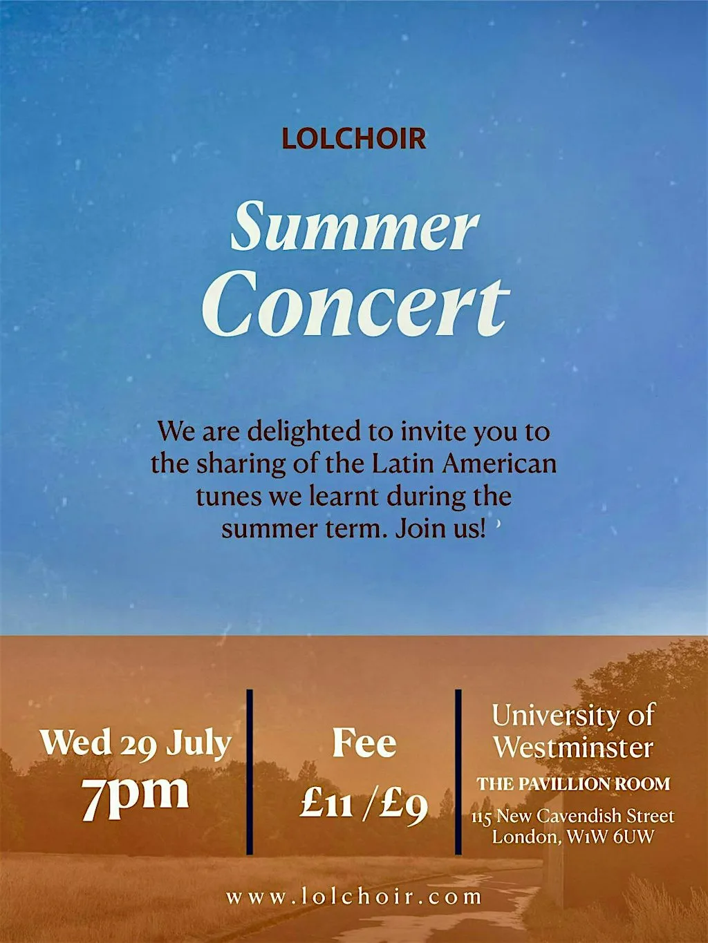 LOLCHOIR: SUMMER CONCERT at University of Westminster - Cavendish Campus