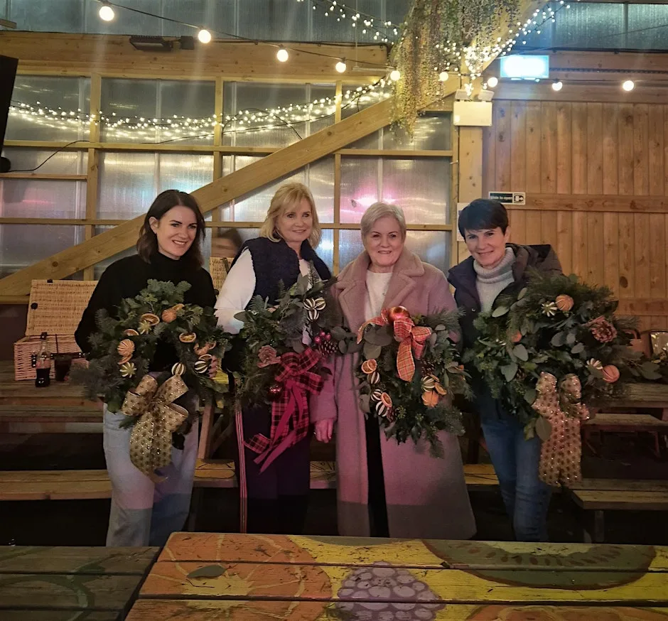 Christmas wreath workshop Herbert's Yard at Herbert's Yard