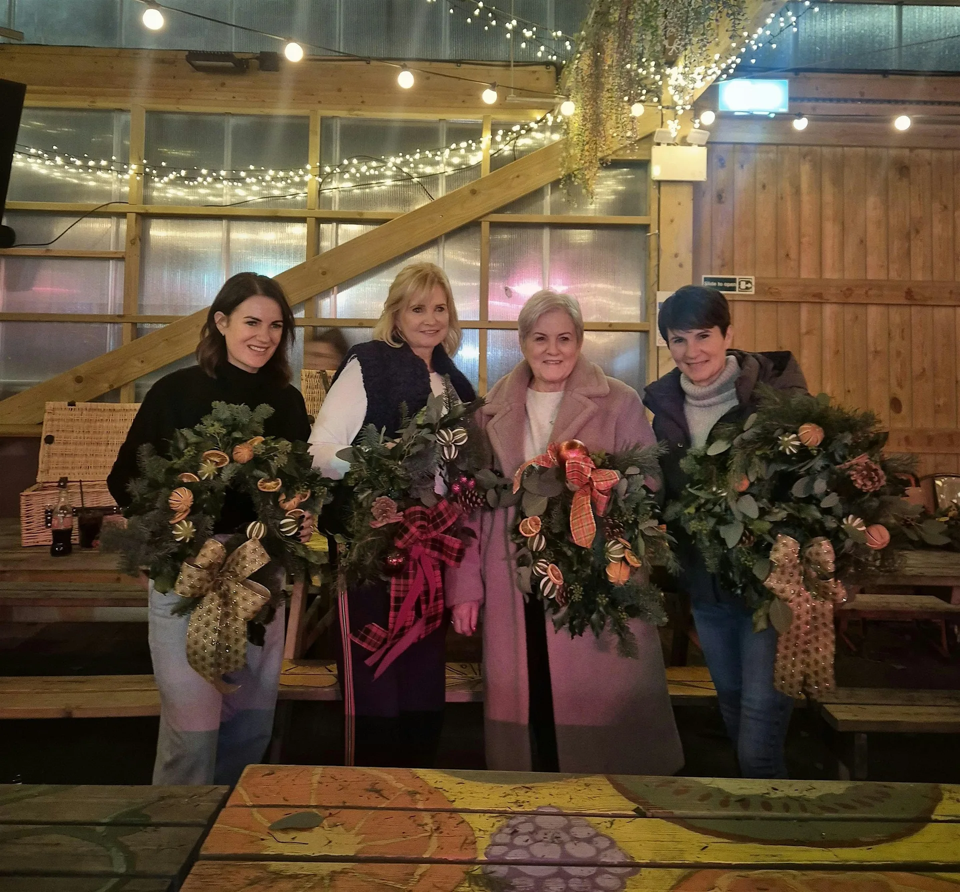 Christmas wreath workshop Herbert's Yard at Herbert's Yard