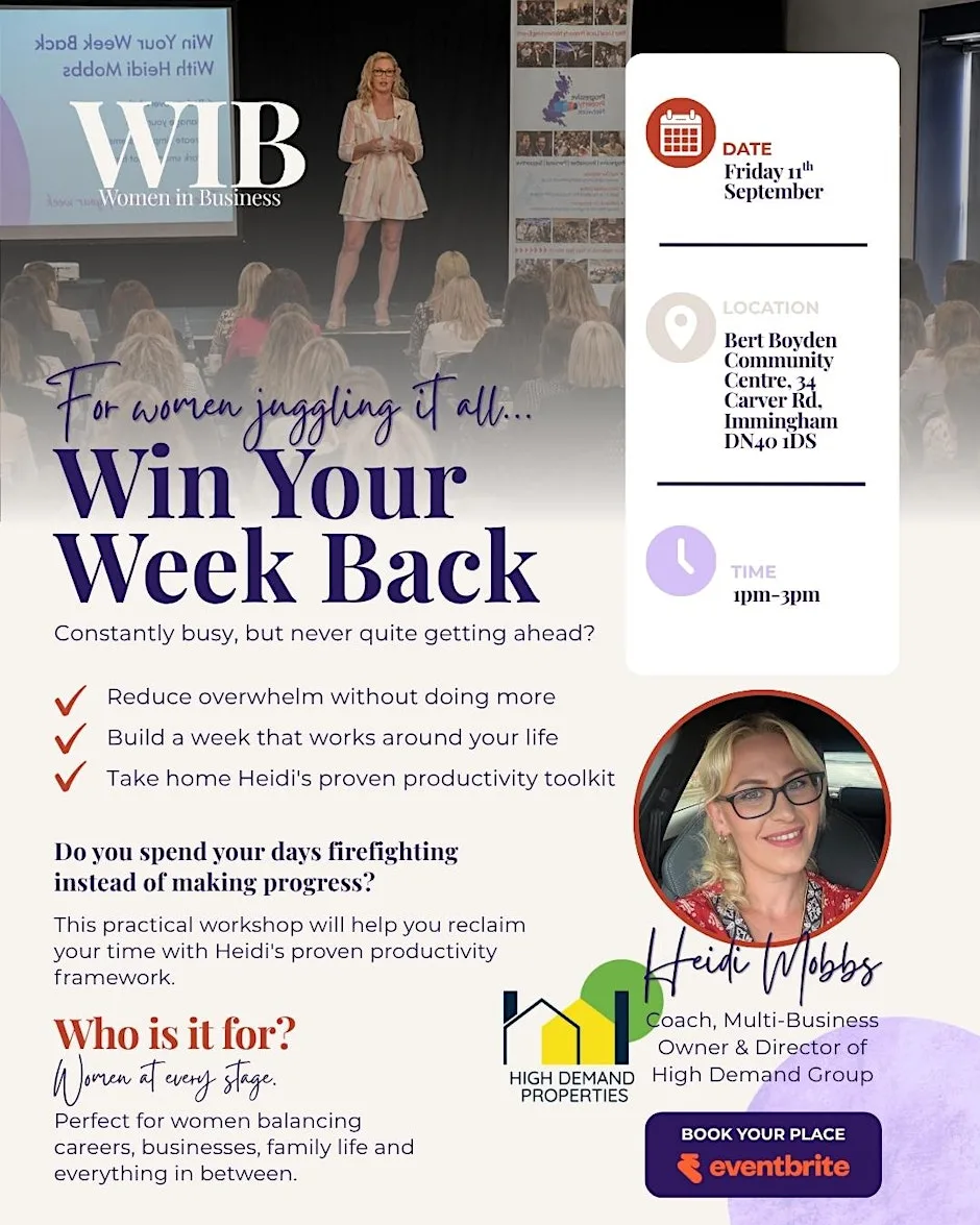Win Your Week Back with Heidi Mobbs at Bert Boyden Community Centre