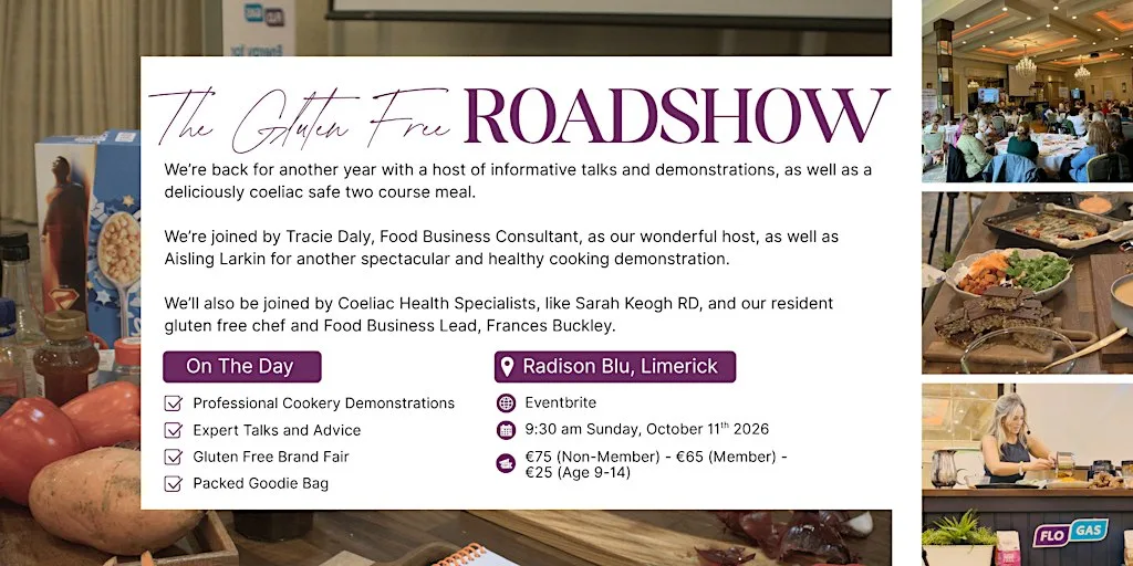 The Gluten Free Roadshow 2026 at Radisson Blu Hotel Limerick