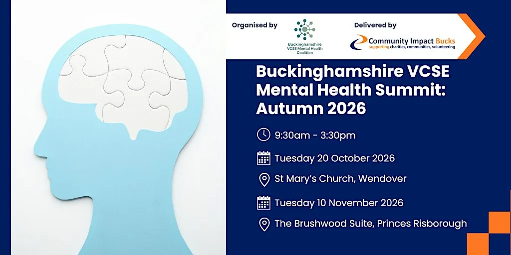 Buckinghamshire VCSE Mental Health Summit Autumn 2026: Day 1