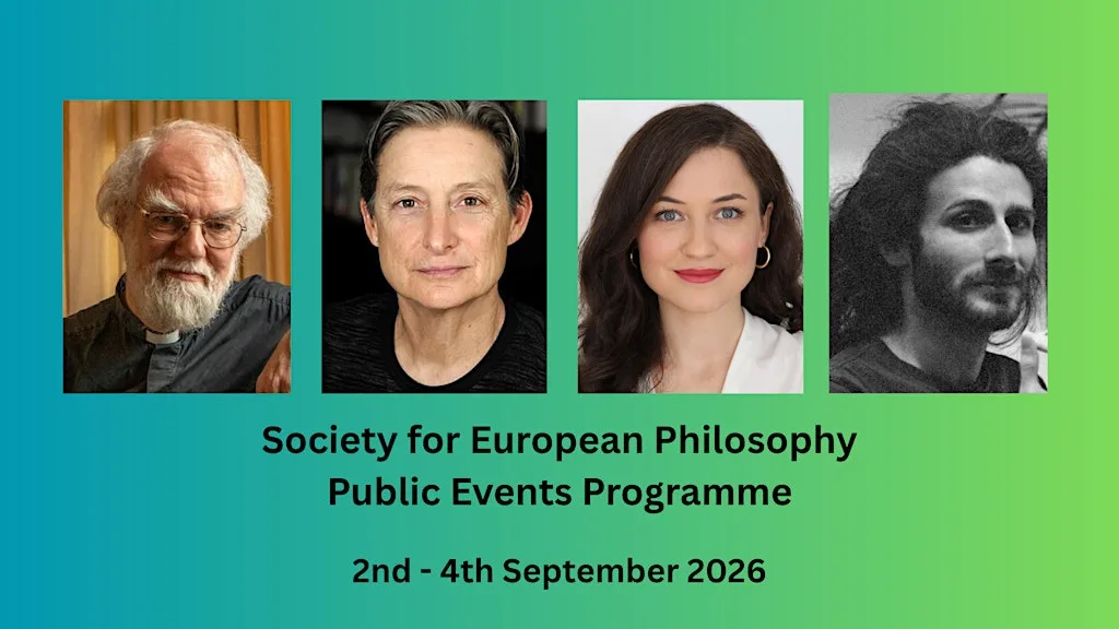 Society for European Philosophy Public Events Programme