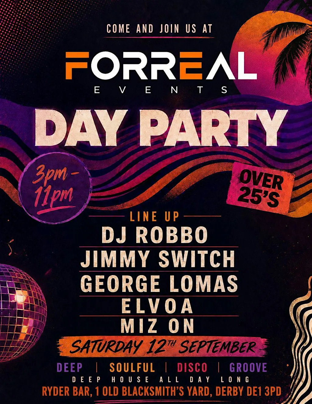 Day House over 25's event at Ryder's Bar