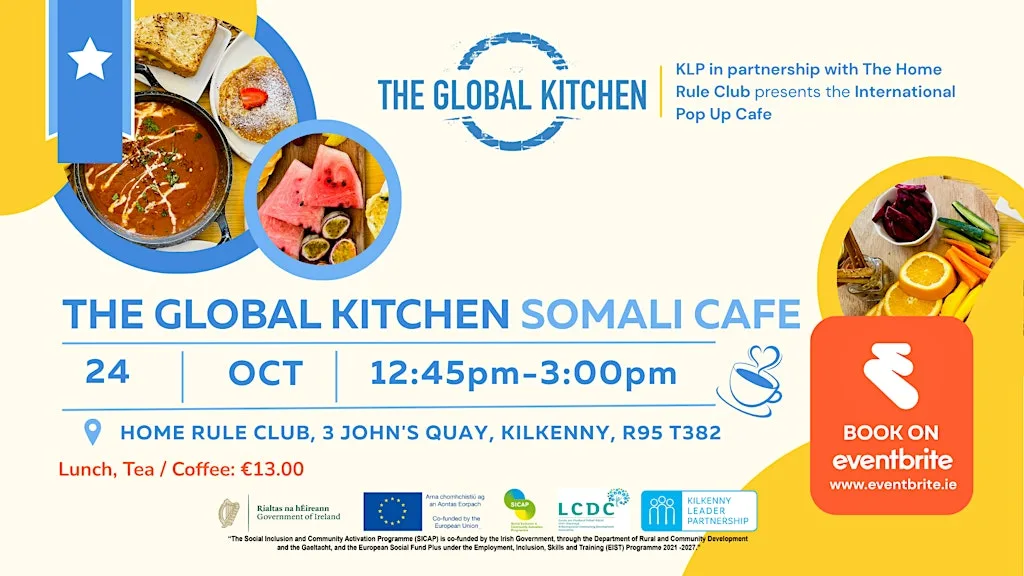 Global Kitchen Pop Up Cafe at Kilkenny Home Rule Club
