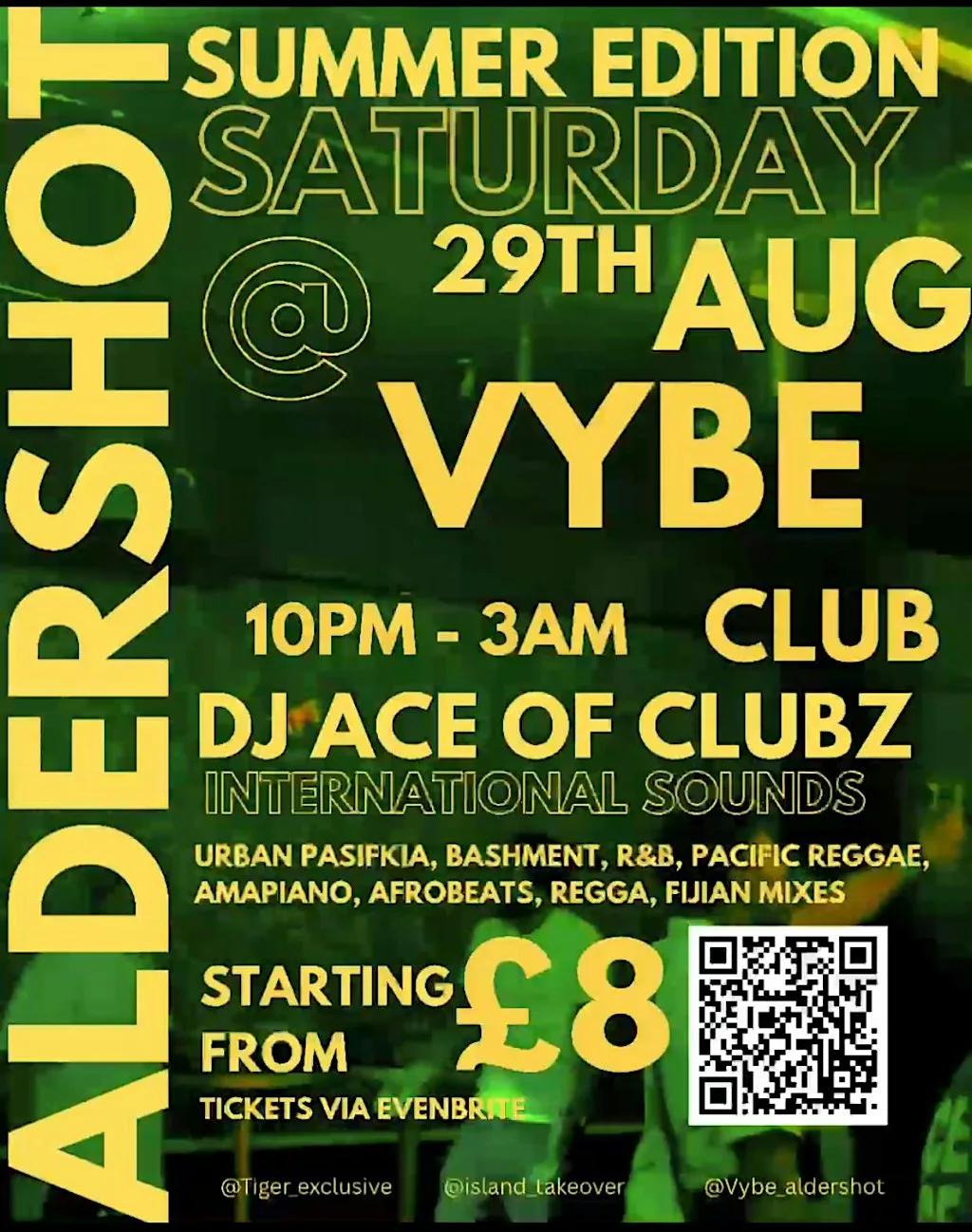 SUMMER EDITION- Aldershot at Vybe Aldershot