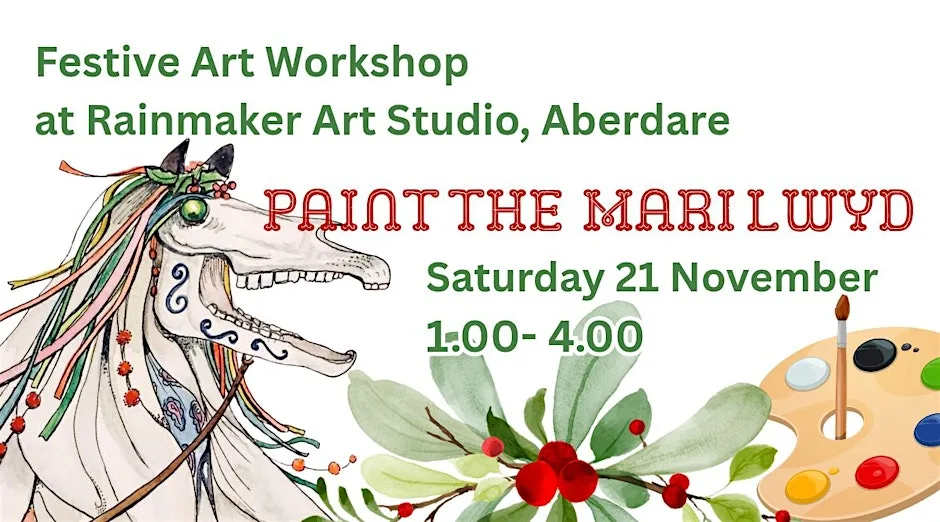 Festive Art Workshop: Paint The Mari Lwyd at Rainmaker Studio