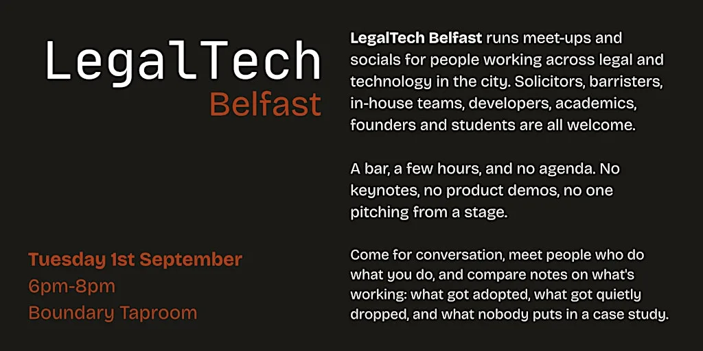 LegalTech Belfast - September Meetup at Boundary Brewery