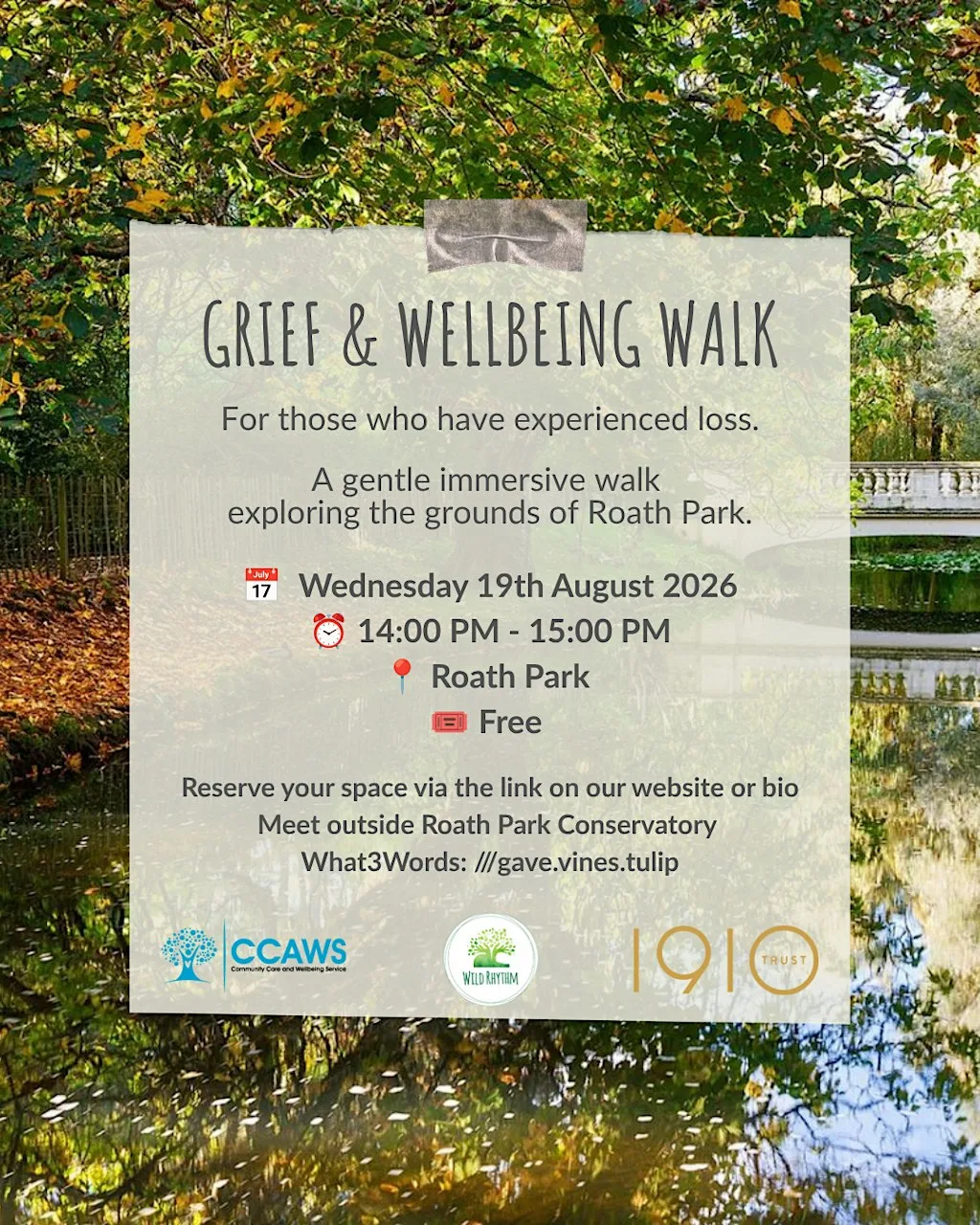 Grief & Wellbeing Walk
