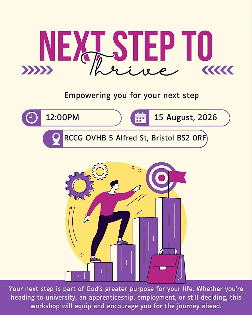 Next Step to Thrive- Workshop for A-level leavers