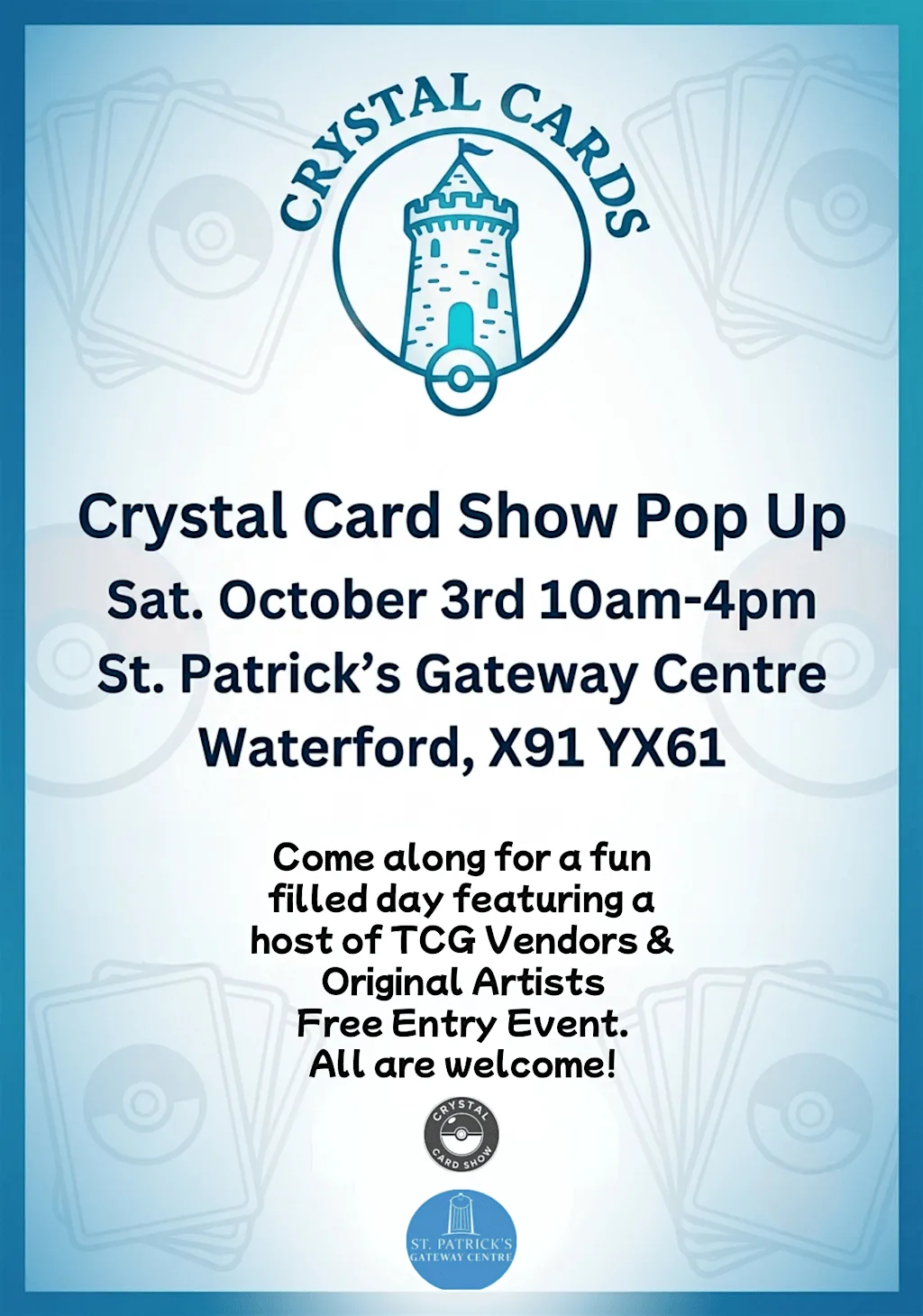 Crystal Card Show Pop Up at St Patrick's Gateway Centre