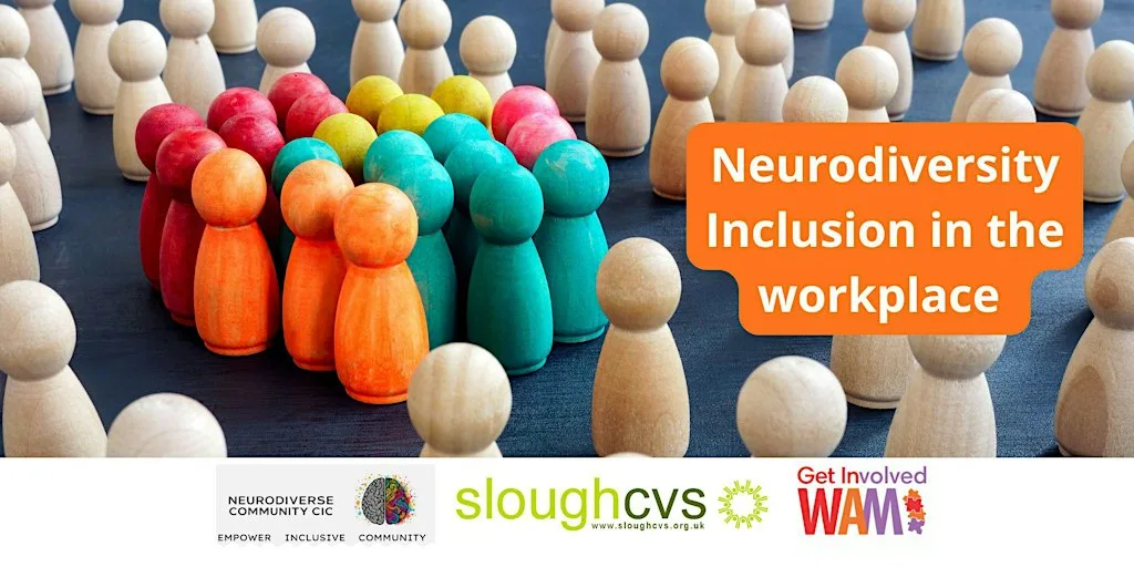 Neurodiversity Inclusion in the Workplace at Slough CVS Main Hall, No 29 - through the Black Iron gate.
