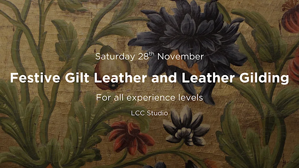 Festive Gilt Leather and Leather Gilding Workshop