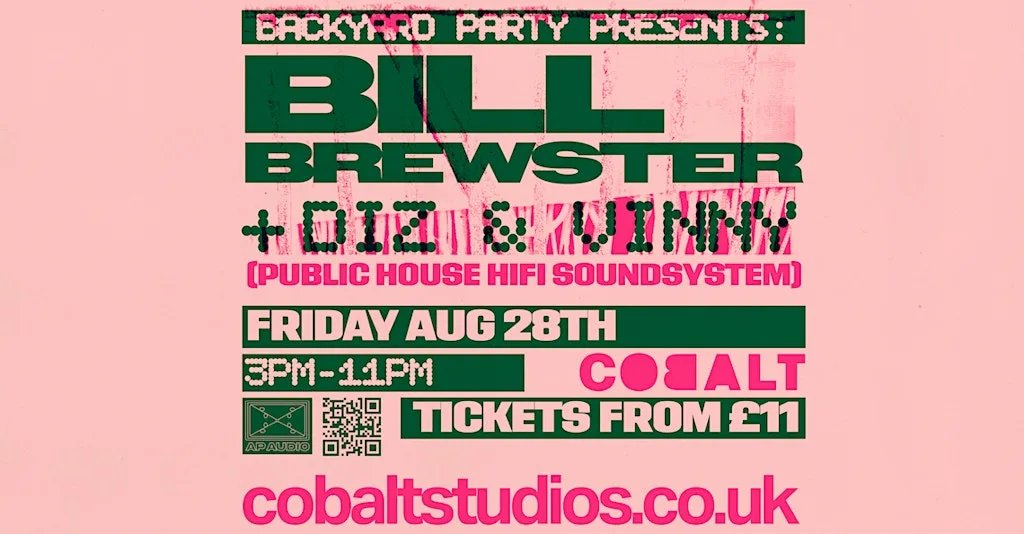 Backyard Party: Bill Brewster + Diz & Vinny (Public House HiFi) at Cobalt Studios