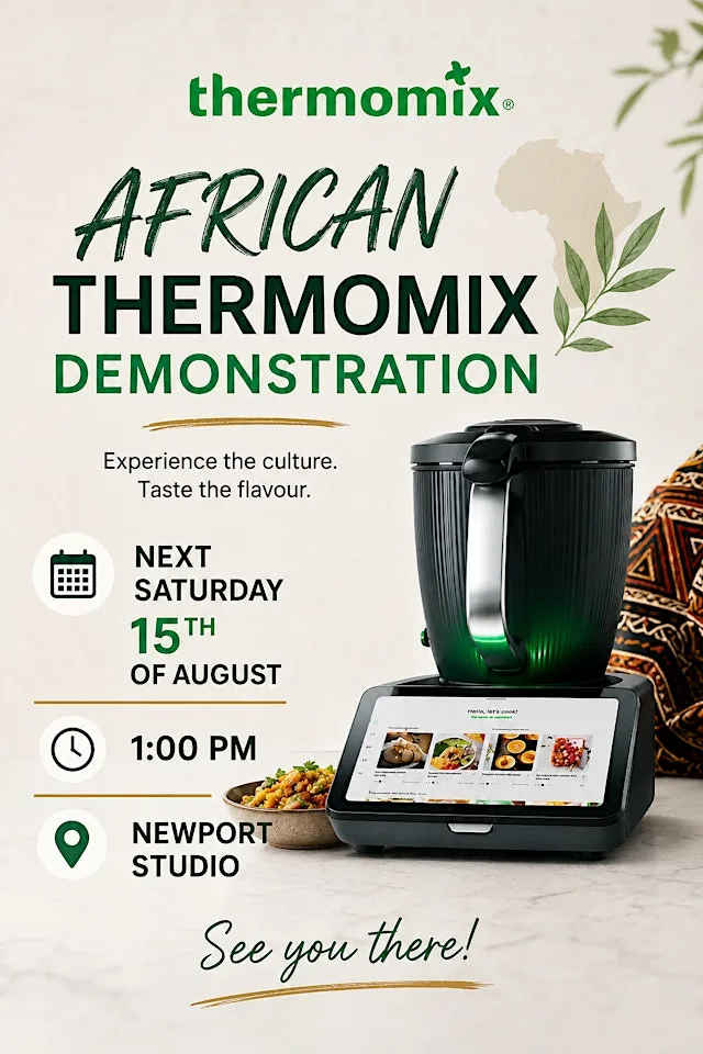African Thermomix Cooking demonstration at Thermomix Branch Newport indoor market