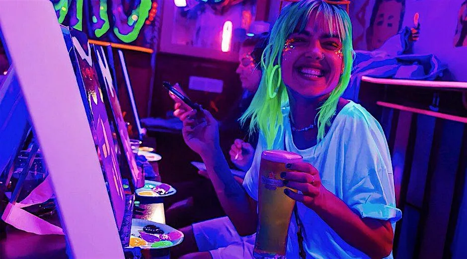 Neon Painting: Paint A Canvas (BYOB) at 171-175 Victoria St