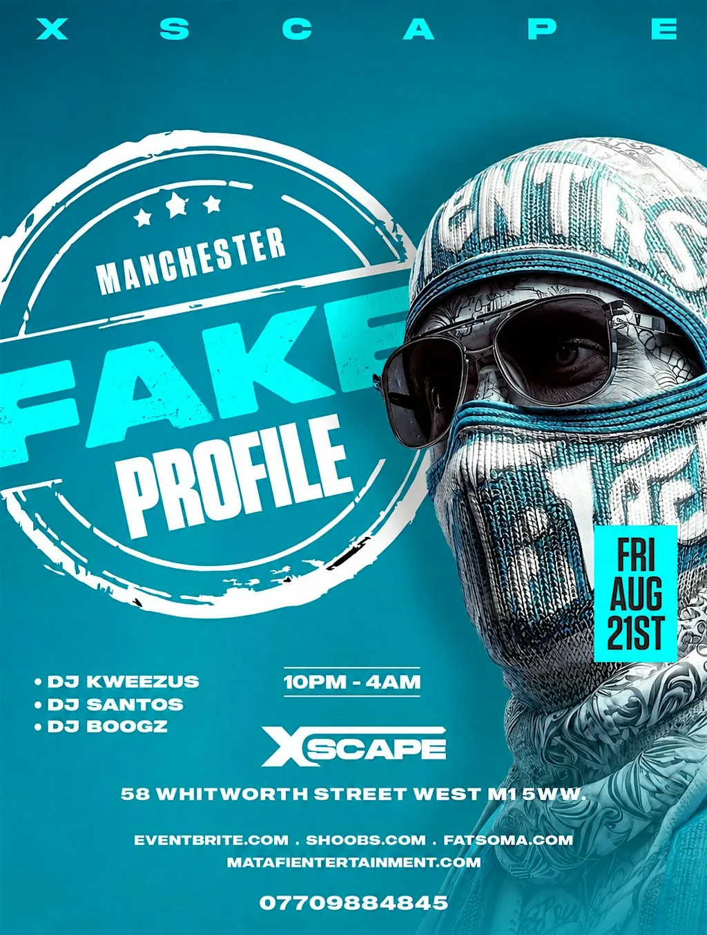 FAKE PROFILE - Afrobeats/HipHop/Amapiano/RnB/DanceHall at Xscape Manchester
