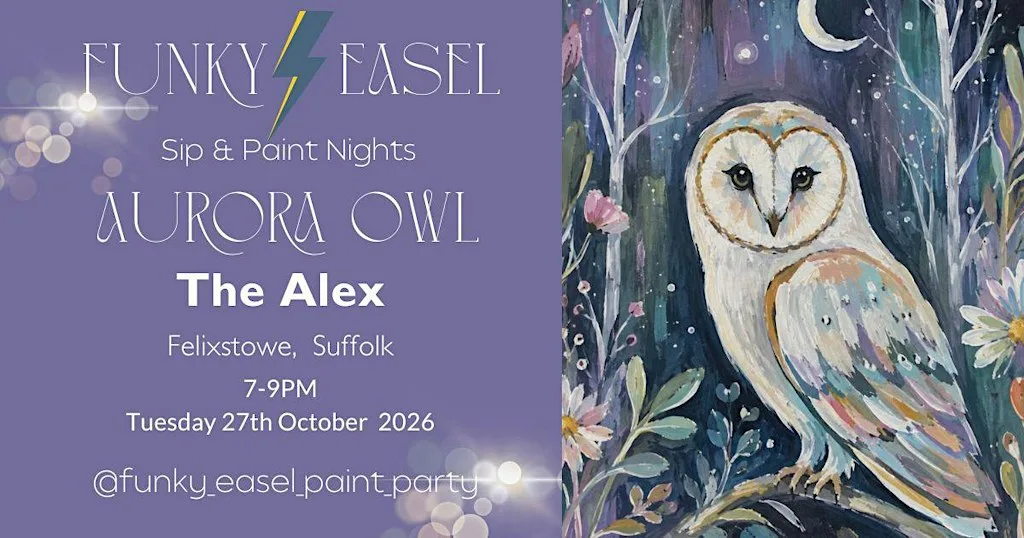 The Funky Easel Sip & Paint: The Alex in Felixstowe, Suffolk
