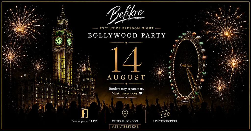 ✨ London's Exclusive Bollywood Freedom Night ✨