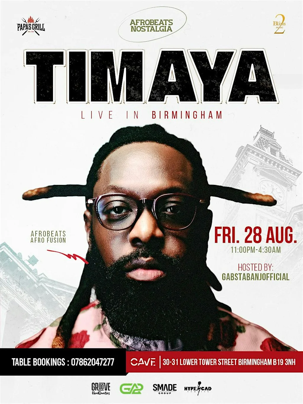 TIMAYA LIVE IN BIRMINGHAM/FLAUNT at Cave