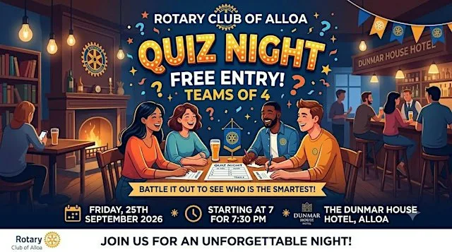 Alloa Rotary FREE Quiz Night 2026