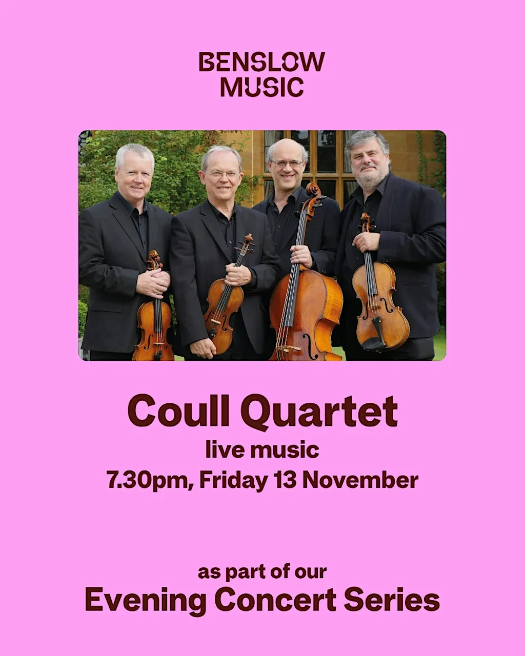 Coull Quartet at Benslow Music