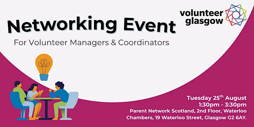 In-Person Networking for Volunteer Managers & Coordinators at Parent Network Scotland