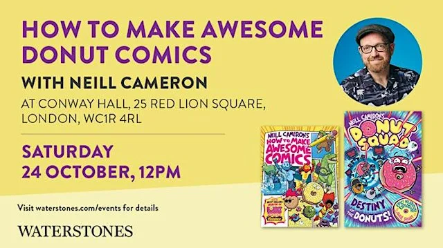 How To Make Awesome Donut Comics with Neill Cameron - London at Conway Hall