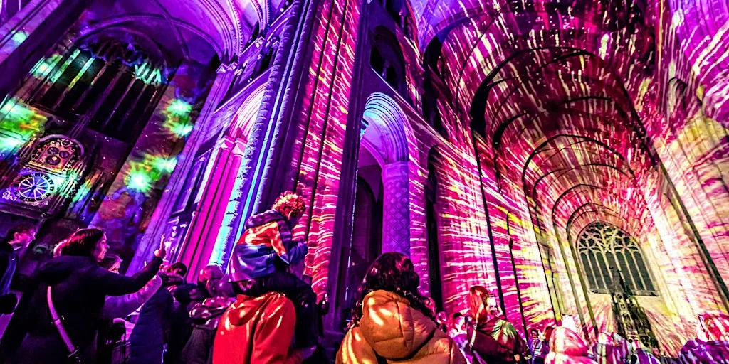 SPACE By Luxmuralis at Blackburn Cathedral