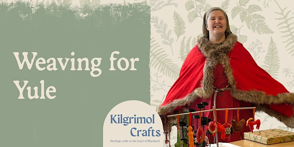 Kilgrimol: Weaving for Yule at Aunty Social