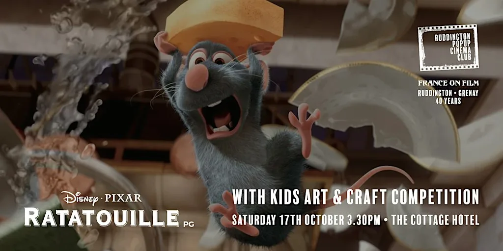 Ruddington Popup Cinema Club presents Ratatouille at The Cottage Hotel