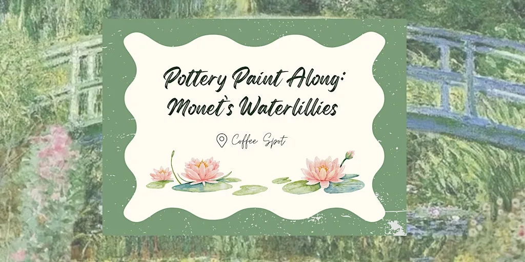 Water Lilies Paint Along at Coffee Spot at Coffee Spot