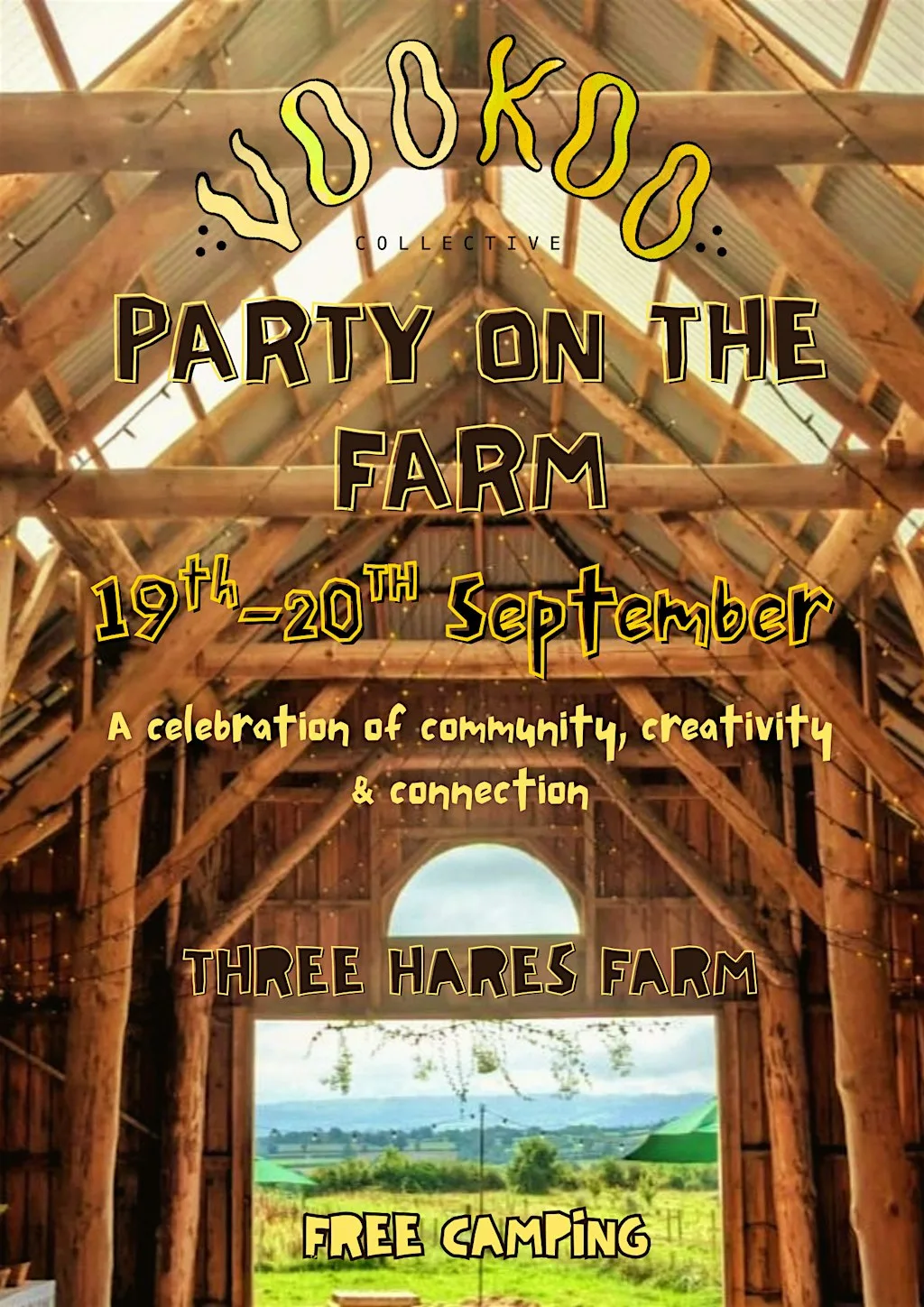 VOOKOO: PARTY ON THE FARM at Three Hares Farm