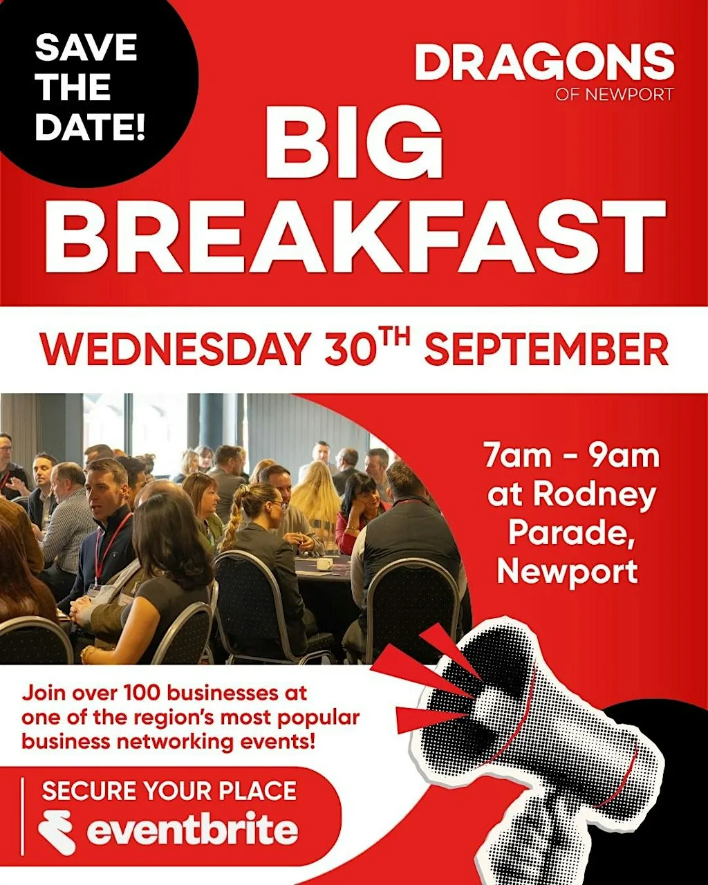 Big Breakfast Networking for Local Businesses in South East Wales i