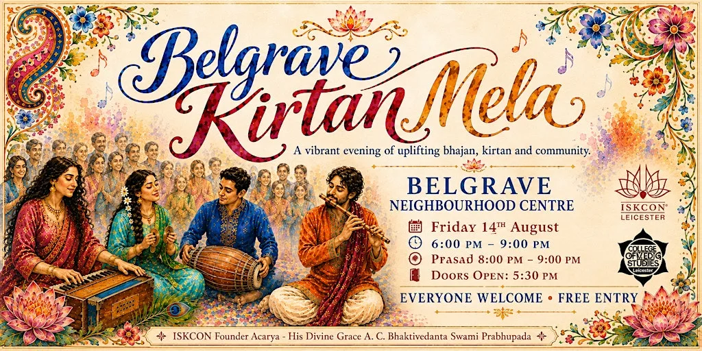 Belgrave Kirtan Mela 2026 – An Evening of Kirtan, Bhajan & Prasadam