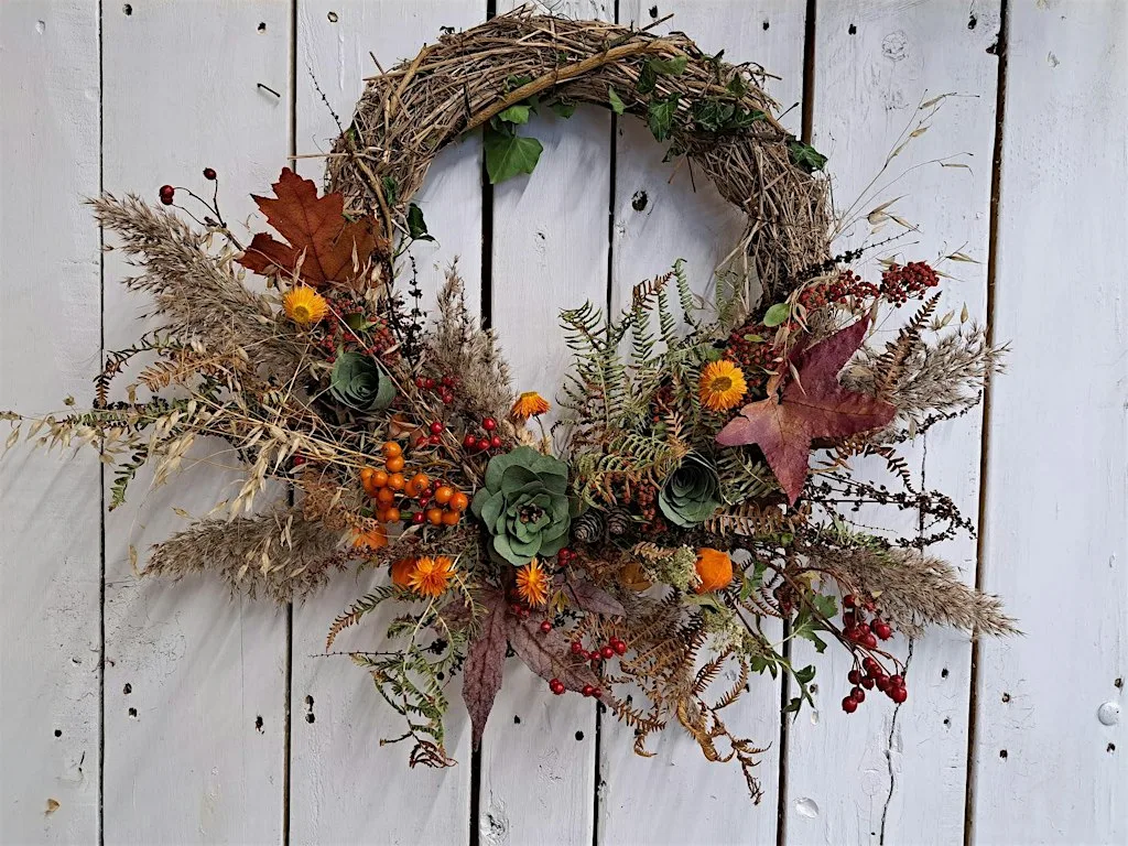 Autumn Harvest Wreath Workshop – Oxfordshire