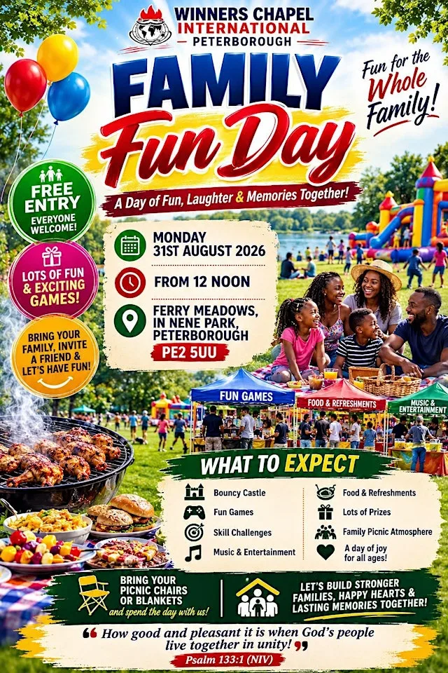 Winners Chapel International Family Funday at Ferry Meadows NeNe Park