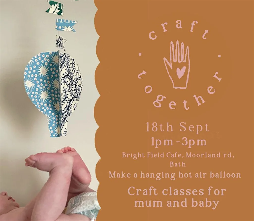 Craft workshop for new mums and babies at Bright Field Cafe