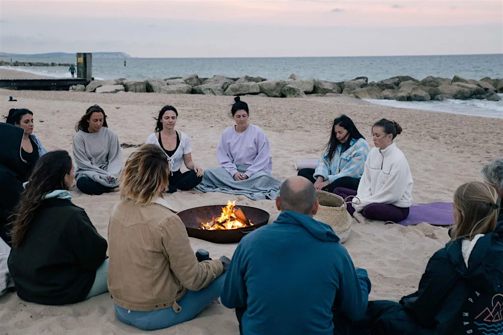 New Moon Beach Gathering: Yoga, Meditation + Bonfire at Beach Yoga New Moon | The Soulty Surfer