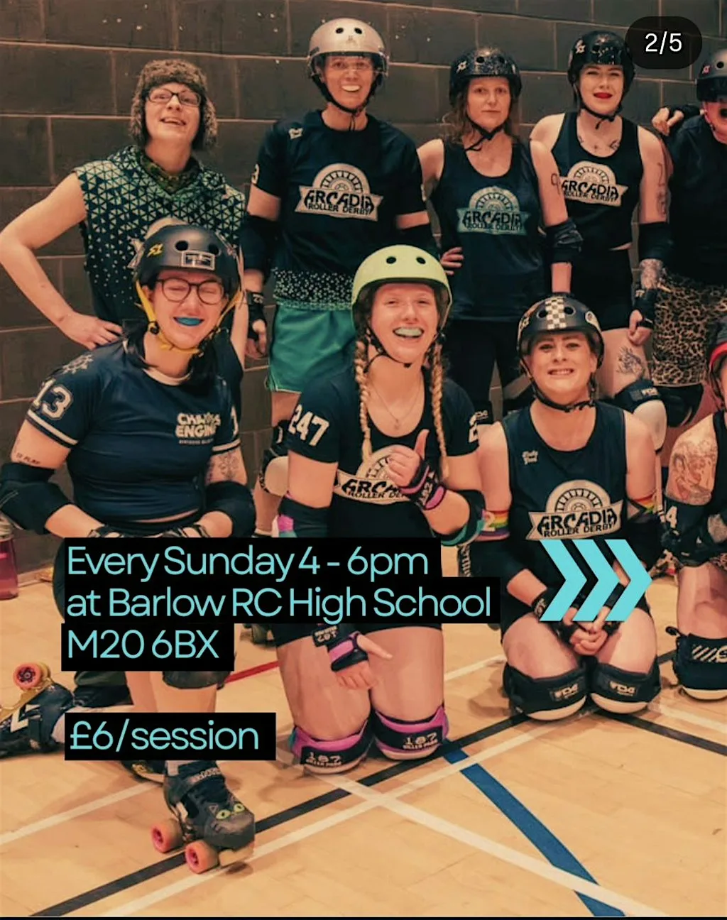 Ever wanted to try roller derby? This is your sign. at The Barlow RC High School